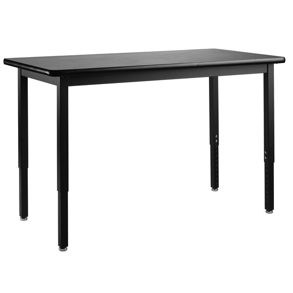 National Public Seating SLT33696H 36" x 96" Height Adjustable Black