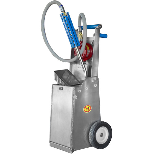 Shortening Shuttle® SS-645 Simplicity Series 42 lb. Mini Mobile Waste Oil Transport Container with Pump
