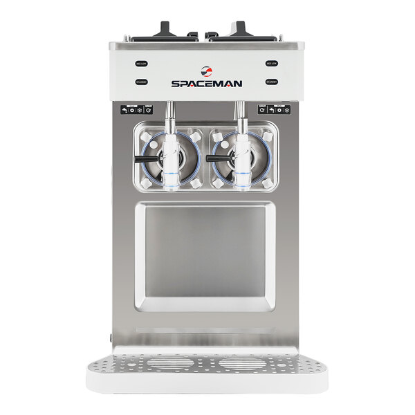 Spaceman 6455C 2 Bowl Slushy / Granita Stainless Steel Frozen Drink