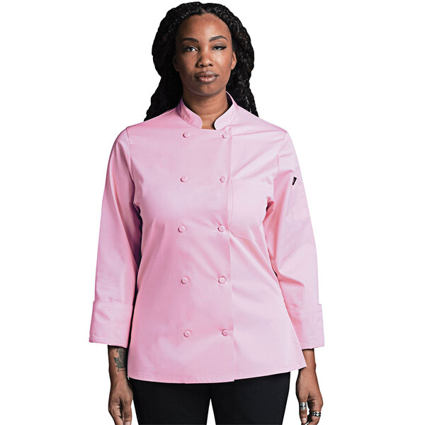 pink chef coat