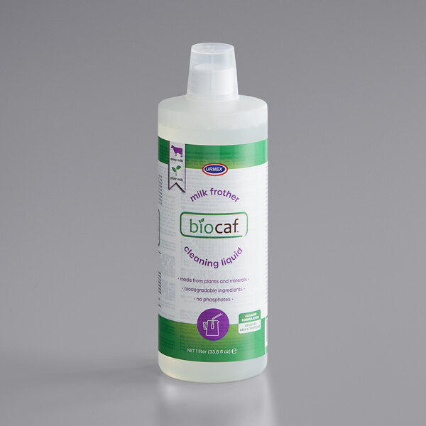 Urnex 19MECBI121 Biocaf 1 Liter Milk Frother Cleaning Liquid