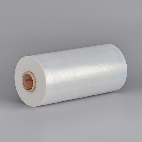 A roll of Lavex 60 gauge clear plastic stretch film.