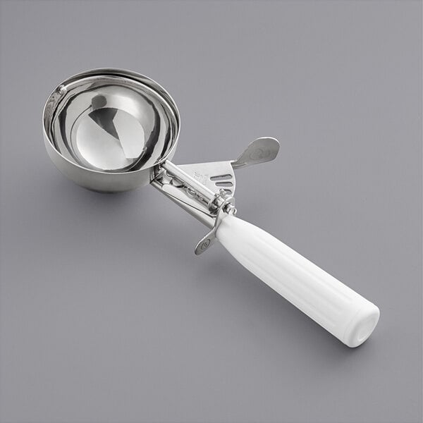 Choice #40 Round Stainless Steel Squeeze Handle Disher - 0.88 oz.