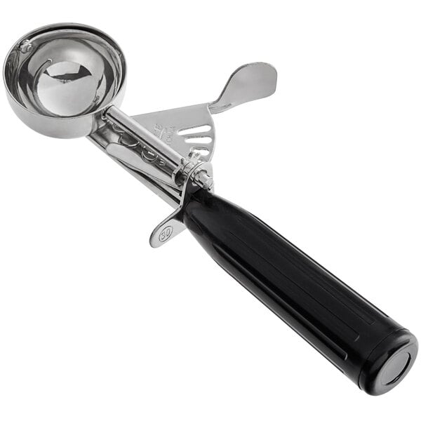 Stainless Steel Disher Scoop #30 Size 1.3 oz - Black - Reliable Paper