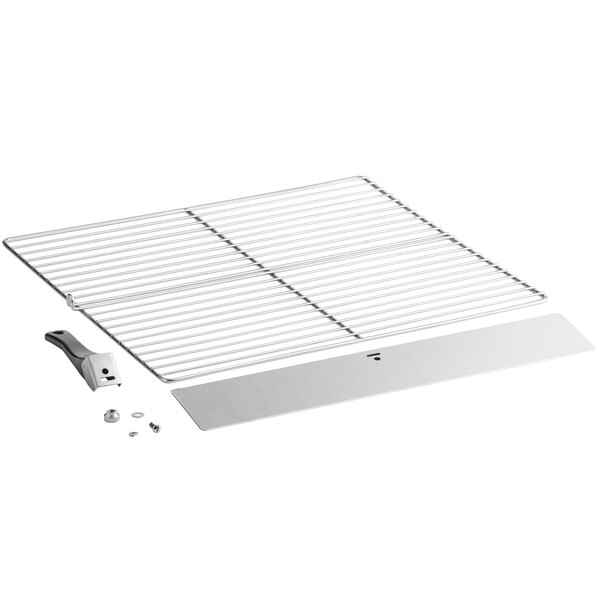An Avantco metal grid for a countertop pizza oven.