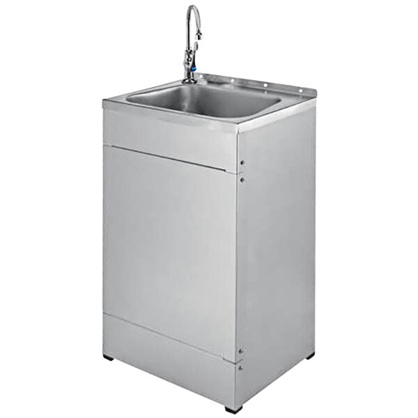 T&S TPS1020-B0205V5 Portable Handwashing Station with Gooseneck Faucet and (1) 5 Gallon Water Tank
