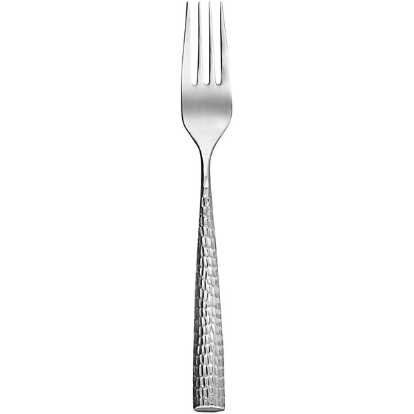 A Sola stainless steel table fork with a textured silver handle.