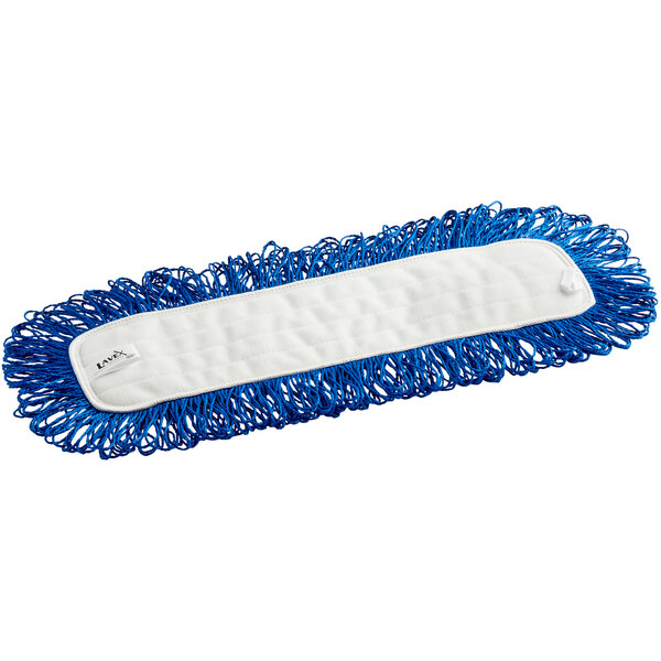 paniek Maria Detecteerbaar Lavex Janitorial 18" Microfiber Hook & Loop Dust / Dry Mop Pad