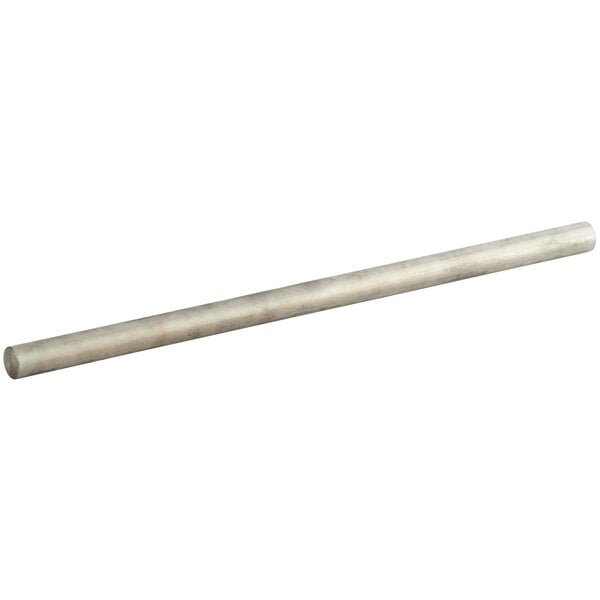 A long metal rod for an Estella dough sheeter on a white background.