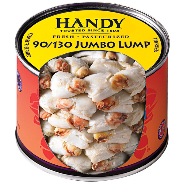 Handy 1 lb. Jumbo Lump 90/130 Crab Meat 6/Case