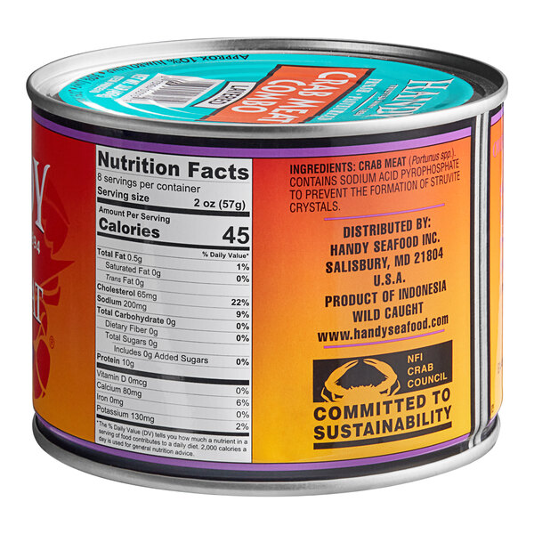 Handy 1 lb. Crab Cake Meat (6/Case) staurantStore