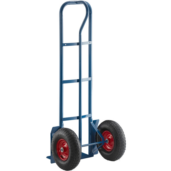 Lavex Industrial 1000 lb. Blue Hand Truck With 13" Pneumatic Wheels