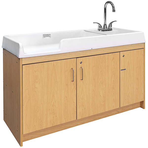 changing table with sink