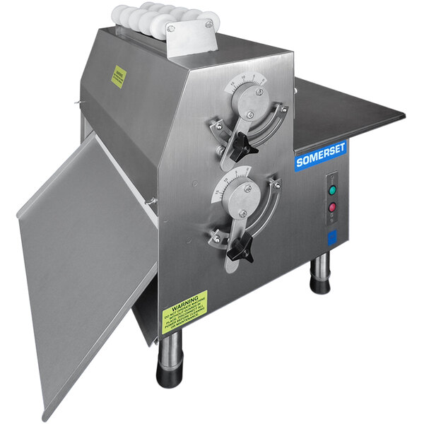 Somerset CDR1500 15" Countertop Two Stage SideOperated Dough Sheeter 120V, 1/2 hp