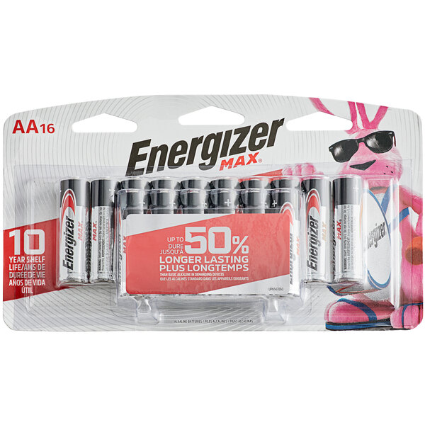 Energizer MAX E91LP-16 AA Alkaline Batteries - 16/Pack