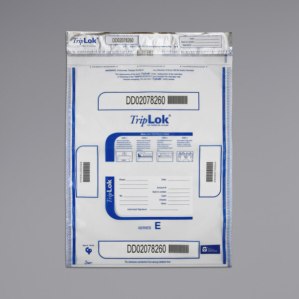 ControlTek CoinLok 12" X 24.5", Clear, 50 Bags, Tamper Resistant Coin Bag, Cash Register Money Bag For Bank Deposit, Security Bags Hold Up To 50lbs Of Coins 585100 - View #9