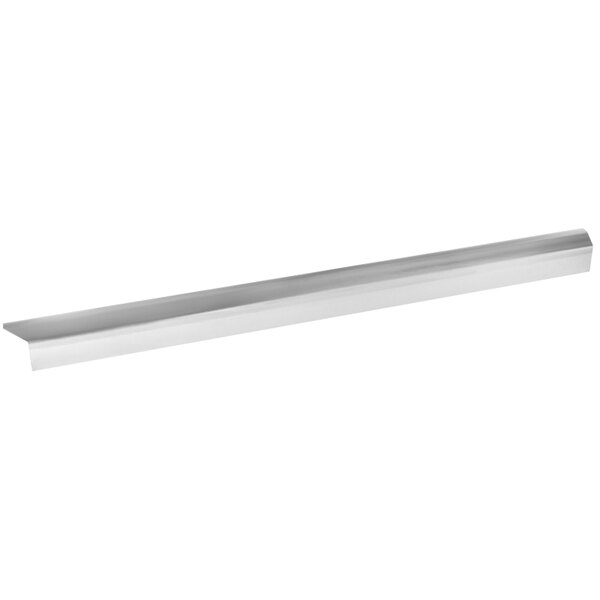 A long rectangular white metal bar.