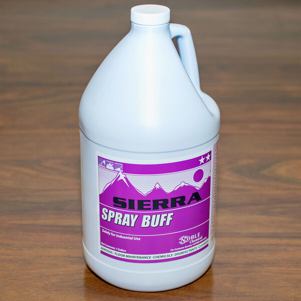 Sierra by Noble Chemical 1 Gallon / 128 oz. Spray Buff Restorer Floor Finish