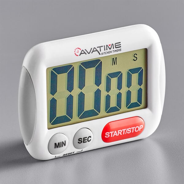 AvaTime Digital Dual Event 24 Hour Kitchen Timer with Clock