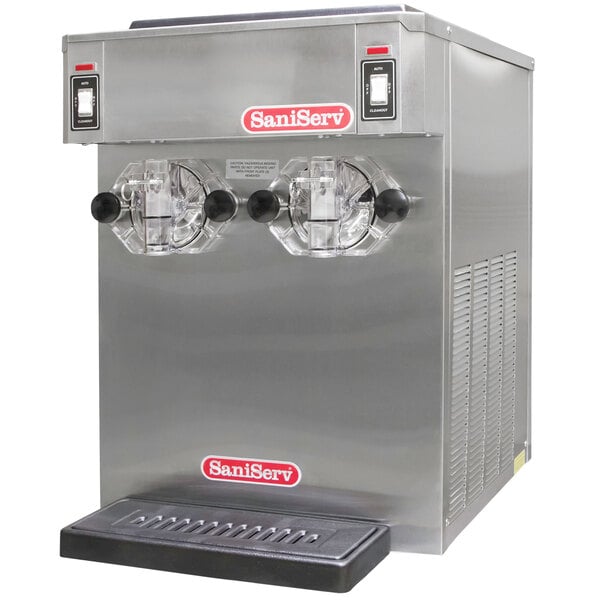 SaniServ 791 Twin Flavor 28 Qt. Air Cooled Frozen Cocktail Machine with 2 Hoppers - 208/230V