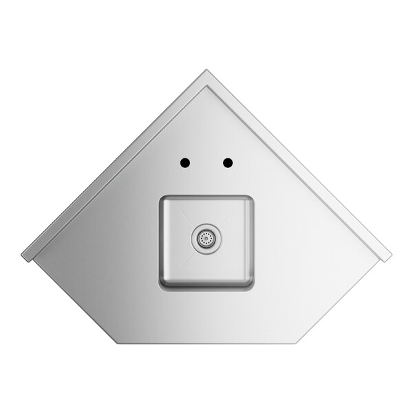 Regency Spec Line 24" x 24" 14 Gauge Stainless Steel Corner Work Table