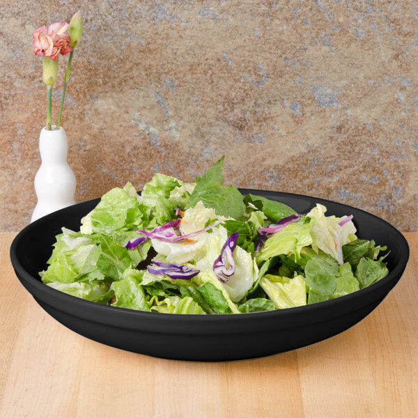 CAC SAL-2BLK Festiware 1.5 Qt. Black Salad / Pasta Bowl - 12/Case