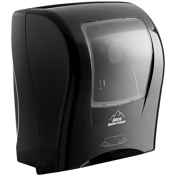 Lavex Select Translucent Black Auto Paper Towel Dispenser with Motion Sensor