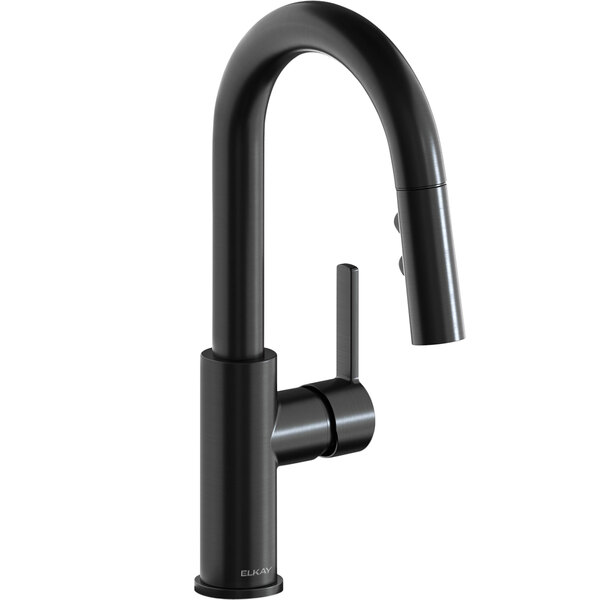Zurn Elkay LKAV3032BK Avado Deck Mount Black Bar Faucet with PullDown