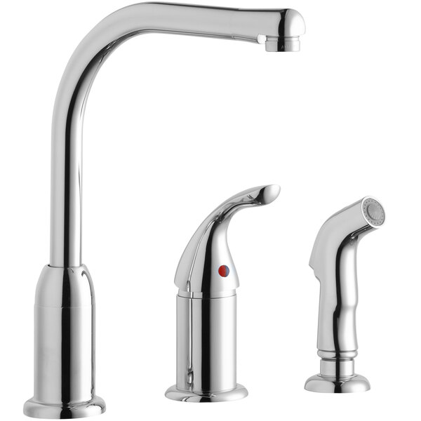 Zurn Elkay LK3001CR Everyday Deck Mount Chrome Kitchen Faucet with