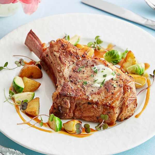 Strauss 14 oz. Frenched Veal Rack Chop 12/Case