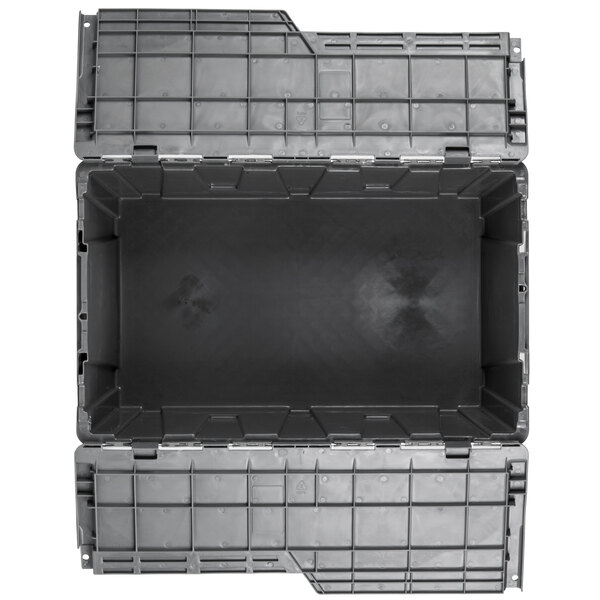 Choice 25" x 15" x 12" Gray Industrial Storage Box