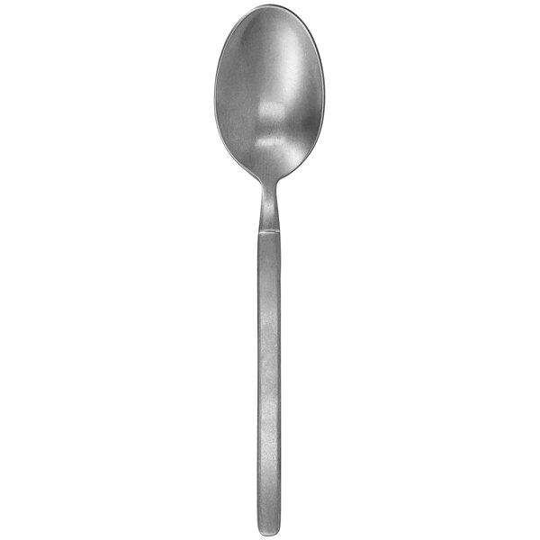 A Walco stainless steel serving spoon with a fieldstone finish.