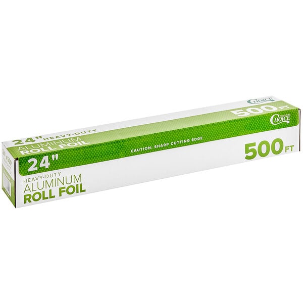 Choice 24 x 500' Food Service Heavy-Duty Aluminum Foil Roll