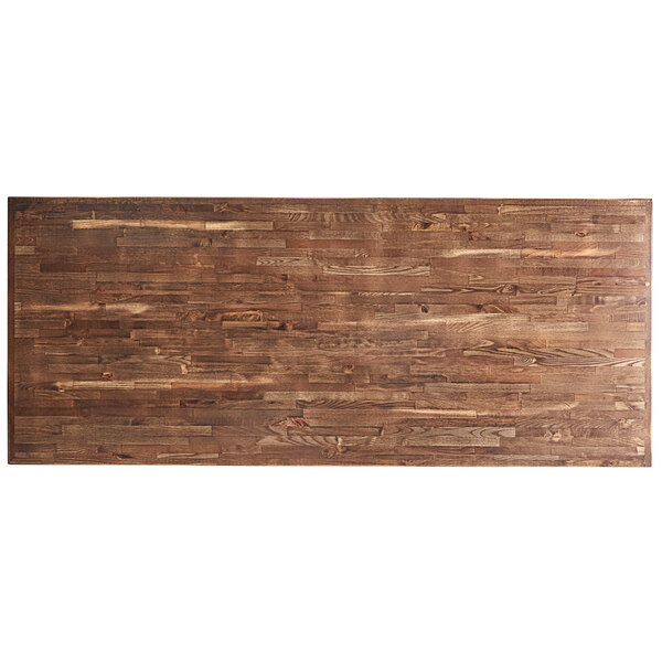 Lancaster Table & Seating 30" x 72" Bar Height Wood Vintage Butcher ...
