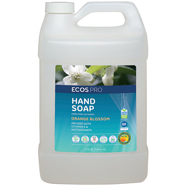 ECOS PL9484/04 Pro 1 Gallon Orange Blossom Scented Hand Soap - 4/Case
