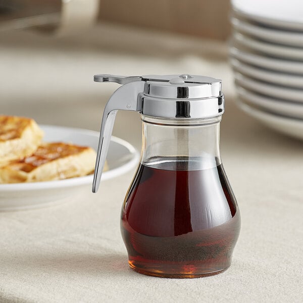 Vollrath 1212LJ Dripcut® 10 oz. Clear Polycarbonate Teardrop Syrup