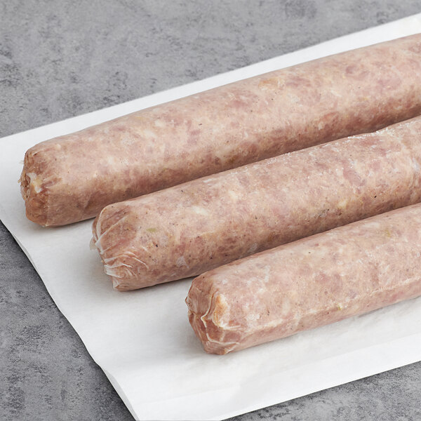 Warrington Farm Meats 7" Sweet Italian Turkey Sausage Links 1 lb. 10/Case