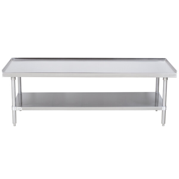 Advance Tabco ES-246 24" x 72" Stainless Steel Equipment Stand with Stainless Steel Undershelf