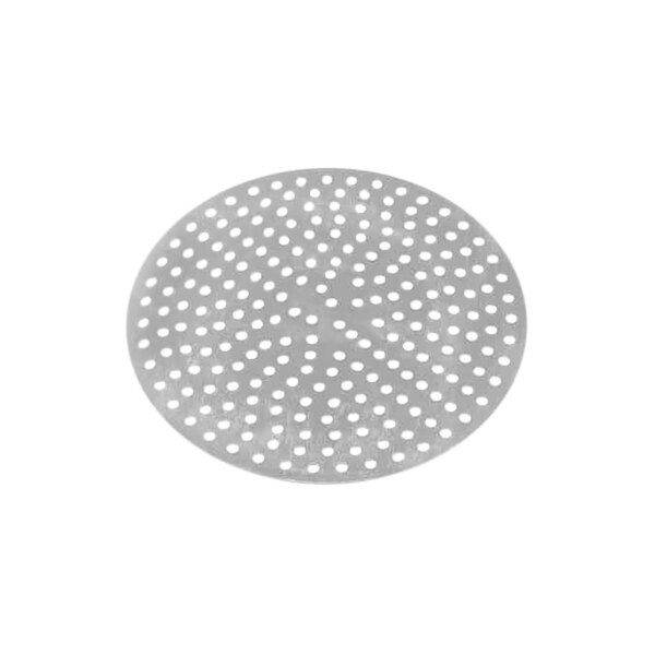 An American Metalcraft metal circular plate with holes.