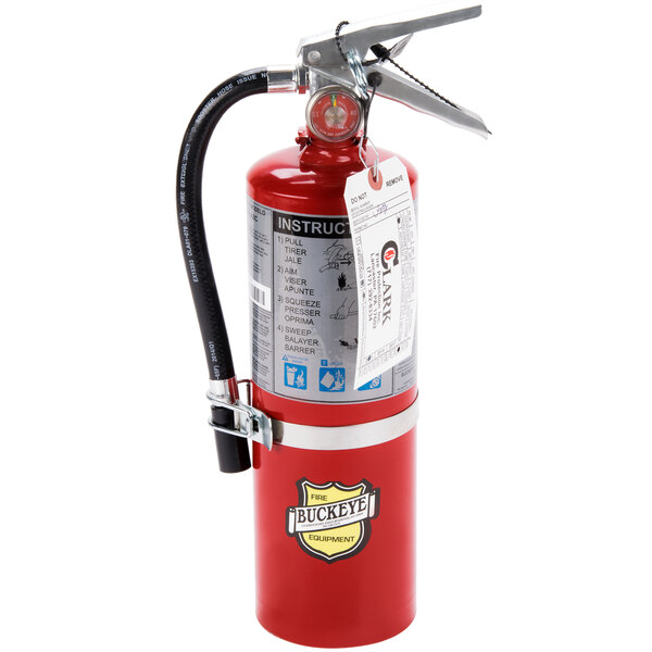 Buckeye 5 lb. Vehicle Fire Extinguisher Class ABC - Rechargeable Tagged - UL Rating 3A: 40 B:C