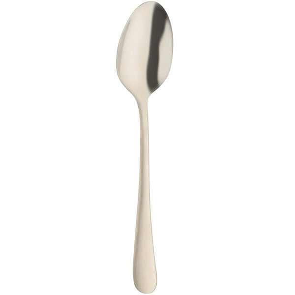 An Amefa stainless steel serving spoon with a silver handle.