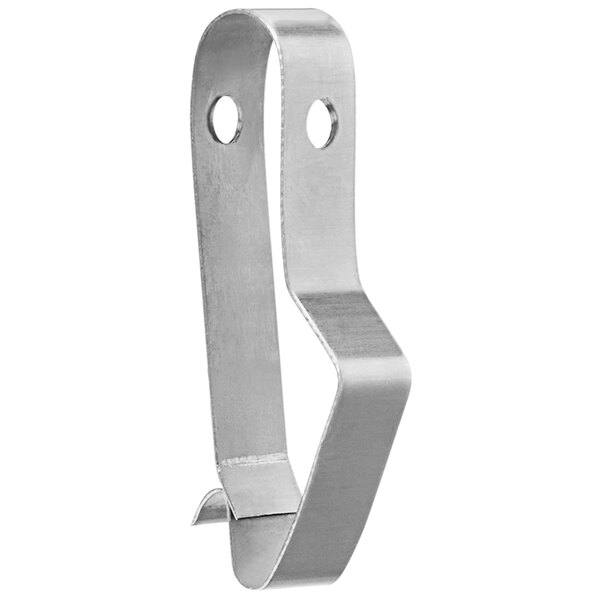 A silver metal Waring probe clip.