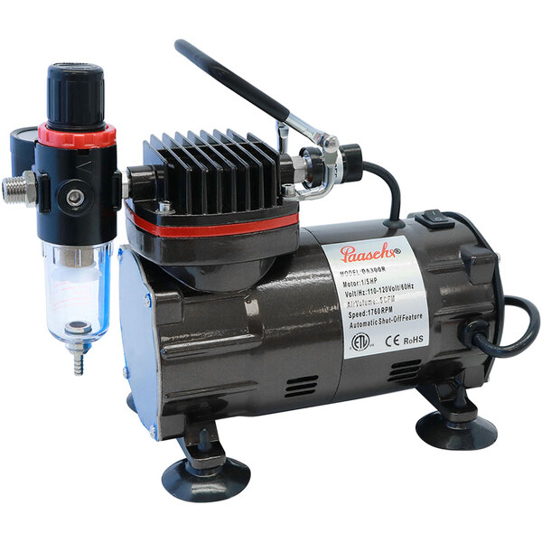 Multi-Purpose Airbrush with 4 Cylinder Piston Air Compressor with