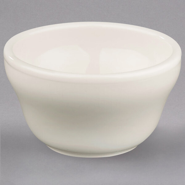 Homer Laughlin by Steelite International HL10100 7.25 oz. Ivory (American White) Rolled Edge China Bouillon Bowl - 36/Case