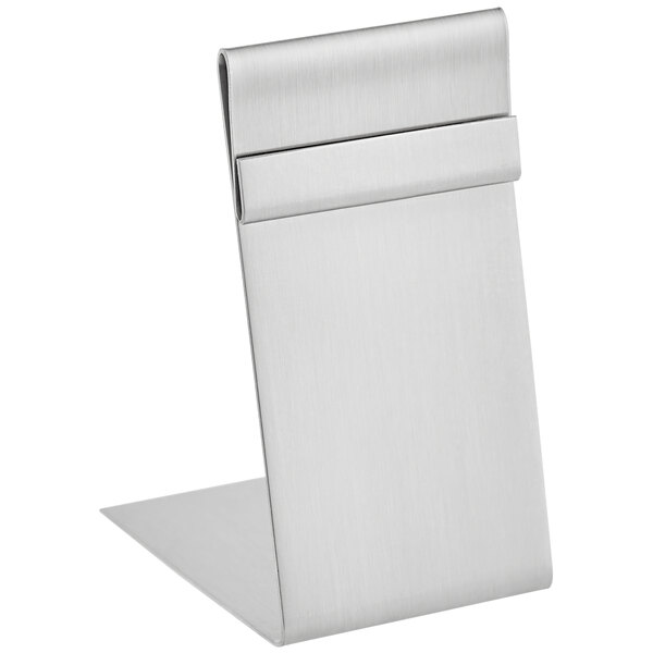 Choice 1 1/2" x 3" Stainless Steel Deli Tag Holder