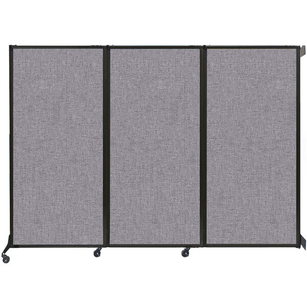 Versare Cloud Gray Wall-Mounted Quick-Wall Folding Room Divider