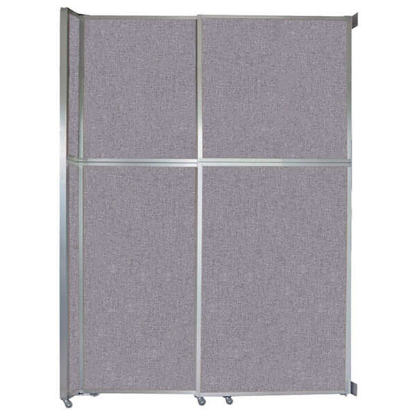 Versare 10722081 Cloud Gray Operable Wall Sliding Room Divider 6' 10
