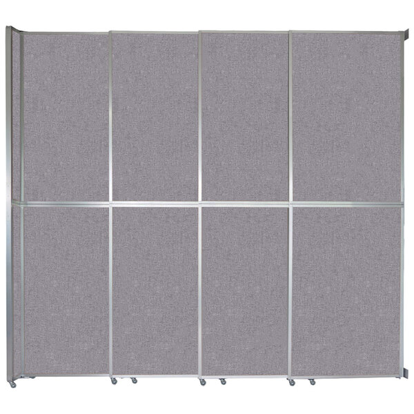 Versare 10724082 Cloud Gray Operable Wall Sliding Room Divider 12' 8