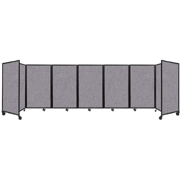Versare 1160708 Cloud Gray Foldable Room Divider 360 19' 6" x 5'