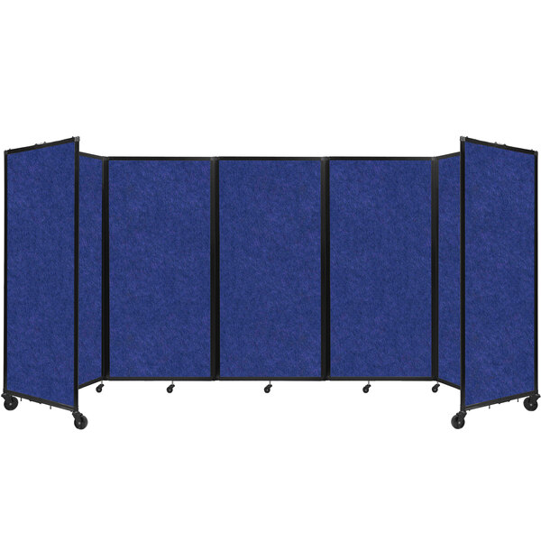 Versare 1932102 Blue SoundSorb Folding Room Divider 360 14' x 6'